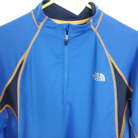 North Face Jacket Mens Size M Vapor Wick Quarter Zip Popover Running Active - Picture 2 of 10